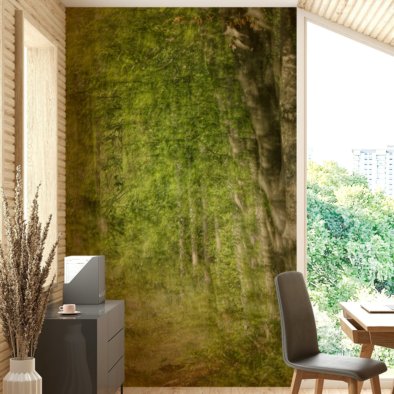 Creates a refreshing and quiet atmosphere.

