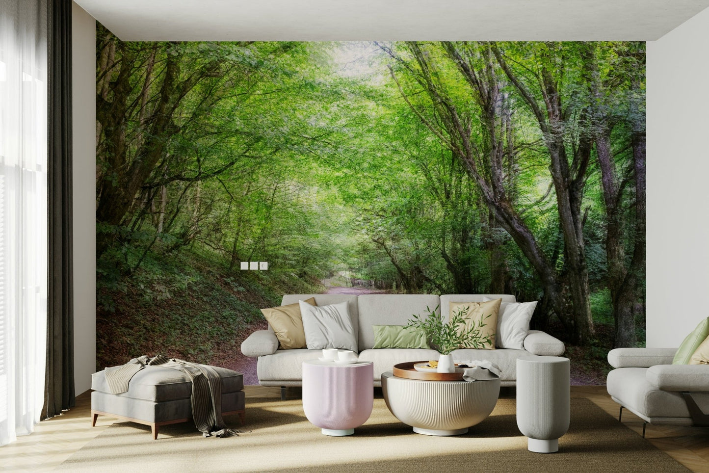 Peaceful nature photography wall mural
