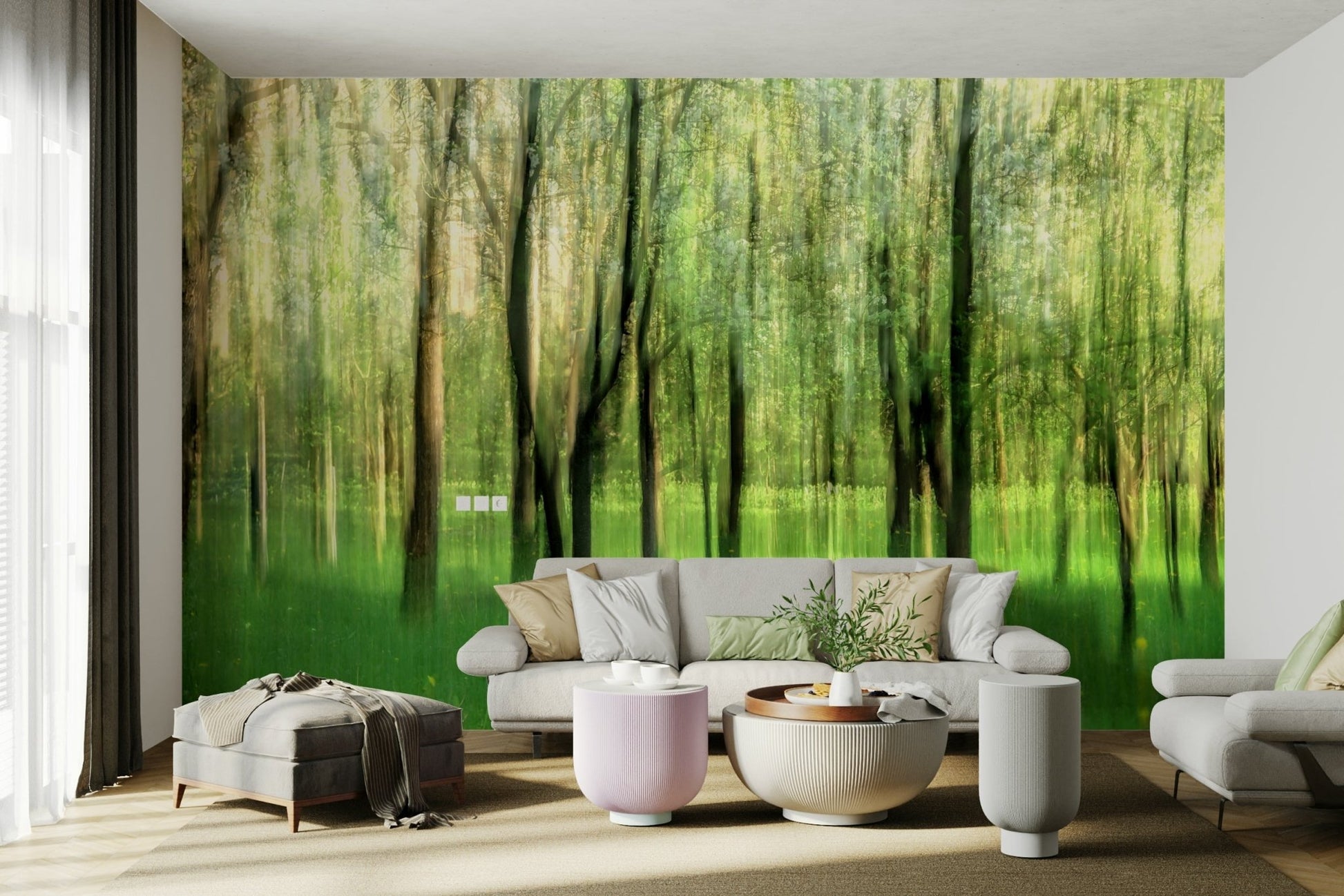 Subtle forest pattern wallpaper
