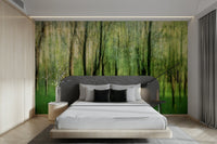Gentle green tones wall mural
