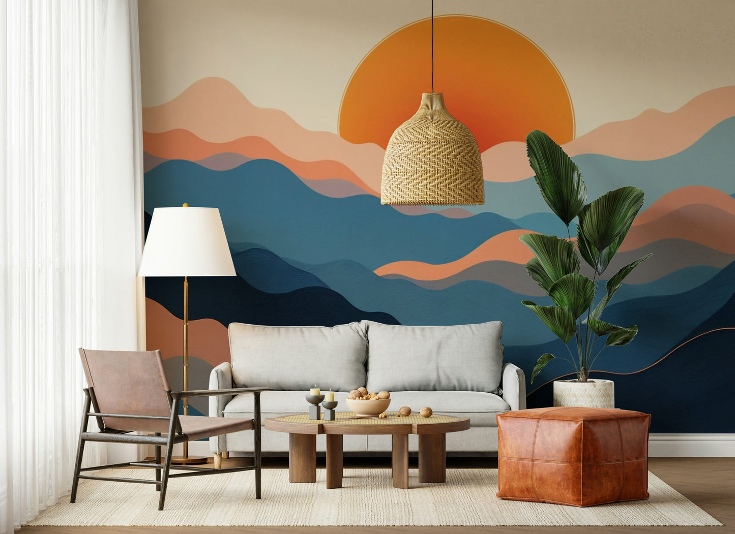 Horizon Layers Wall Mural