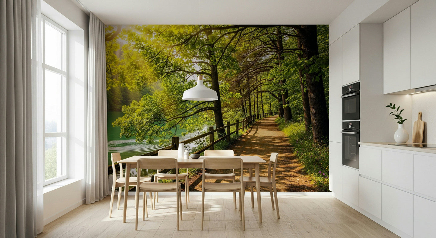 Lake Path Serenity Wall Mural