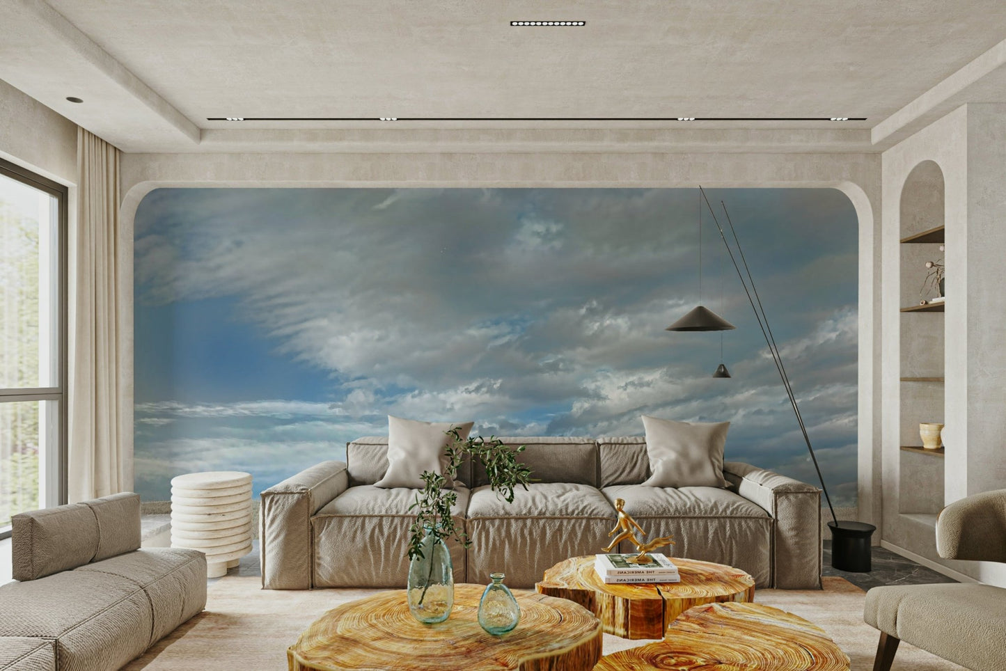 Wide open land wall mural
