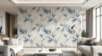 This elegant wall mural fits perfectly in a living room, creating a gentle, calm environment.