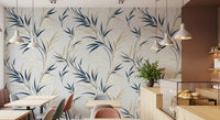 Bring a peaceful vibe to your restaurant with the Serene Leaf Sway Wall Mural.