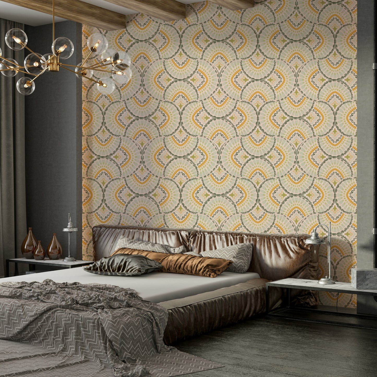 Relaxing Serene Mandala Dreams wallpaper for meditation space


