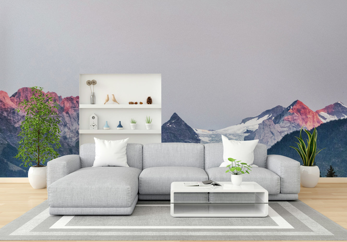 Serene Mountain Majesty Wall Mural