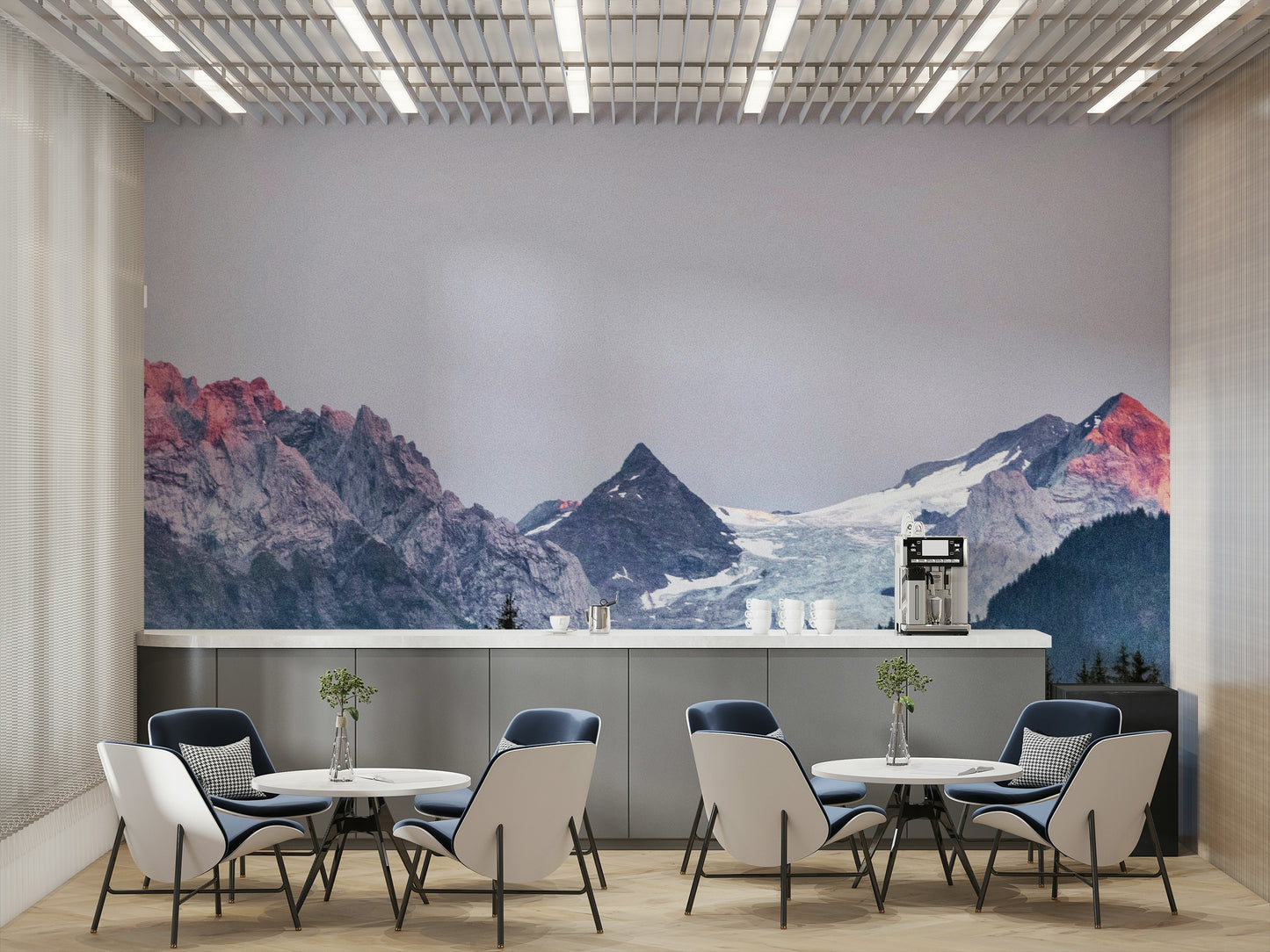 Serene Mountain Majesty Wall Mural