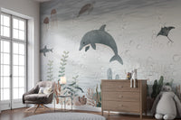 Vibrant Coral and Sea Life Wall Decor
