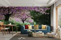 Gentle path with trees mural
