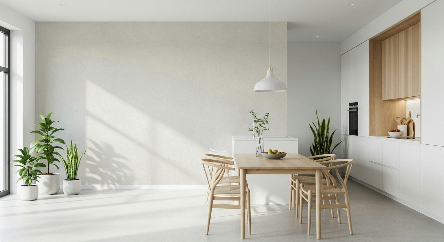 Soft beige and ivory plaster patterns, Serene Plaster Wall decorative mural