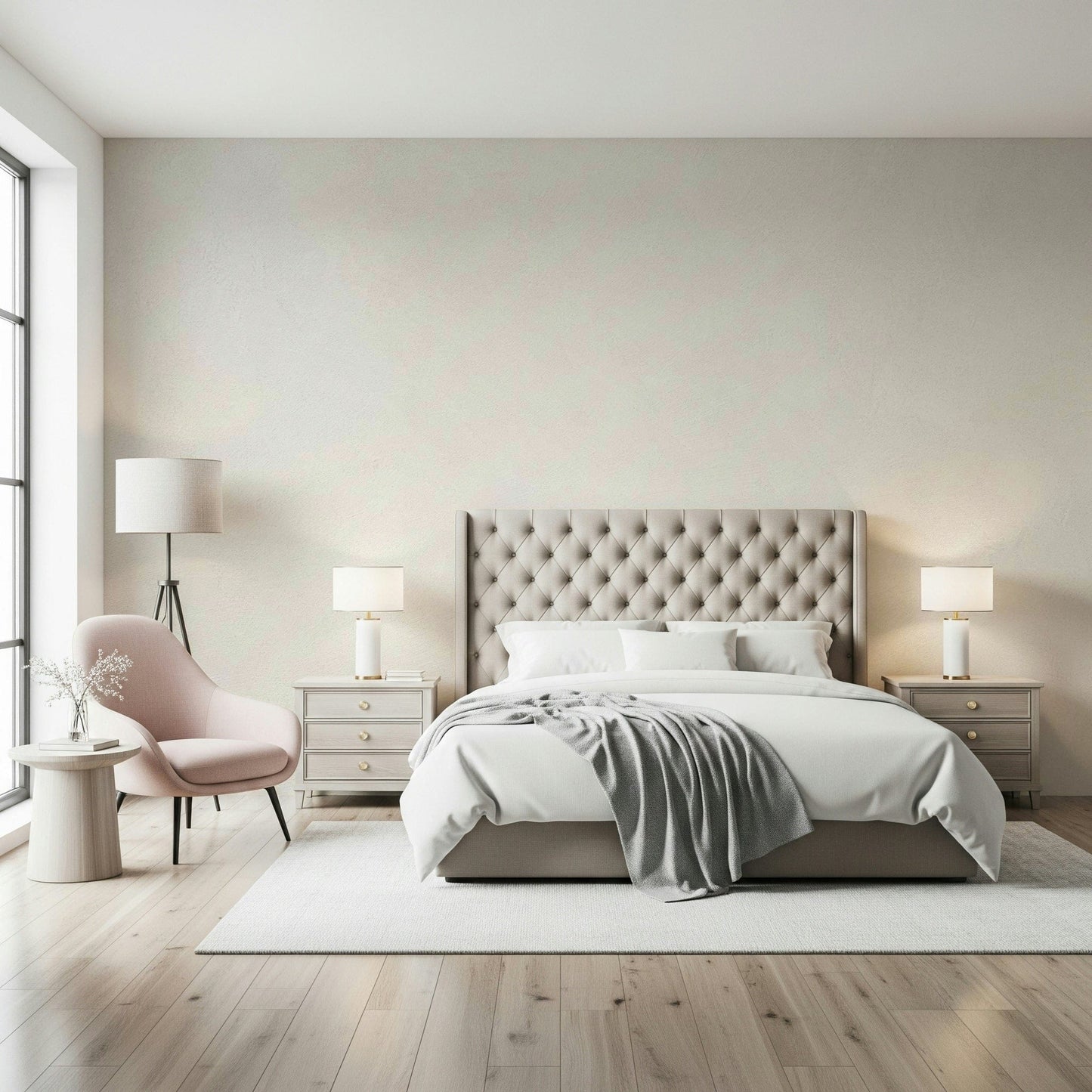 Smooth and tranquil plaster-inspired wall art, Serene Plaster Wall mural