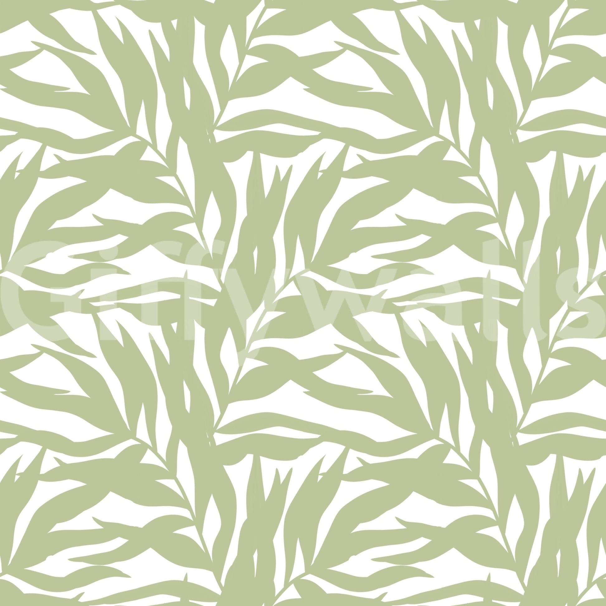 Serene Sage Canopy Leaves Wallpaper⁠