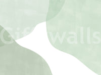 Serene Sage Curves Wall Mural - 2861710
