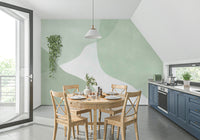 Serene Sage Curves Wall Mural - 2861710