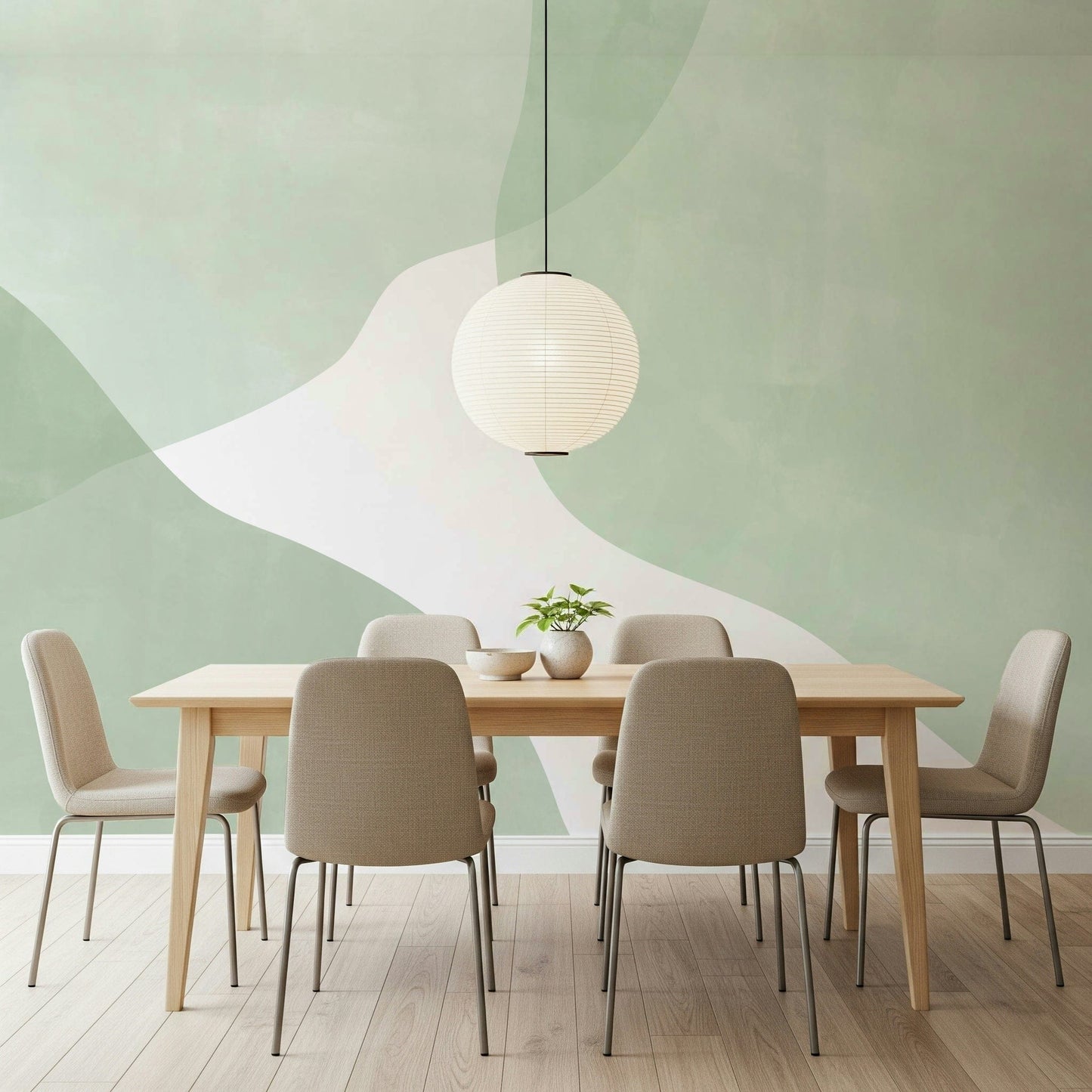A serene flowing design wall mural for your decor.