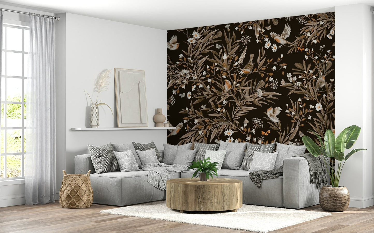 Serene Songbirds Wall Mural