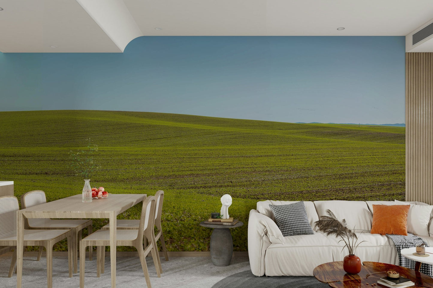 Blooming field mural wallpaper

