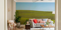 Green landscape mural for walls

