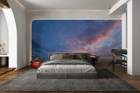 Mauve sunset mural wallpaper

