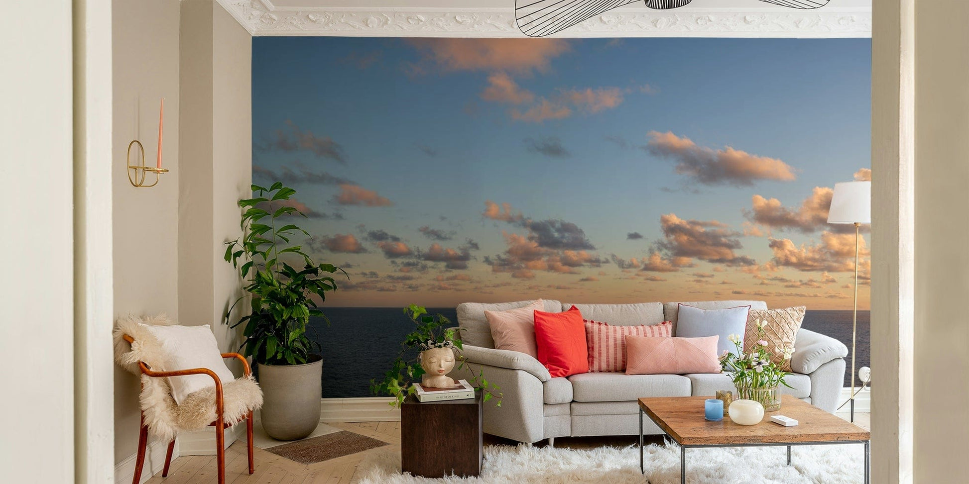 Sunset Sky calm wallpaper for walls