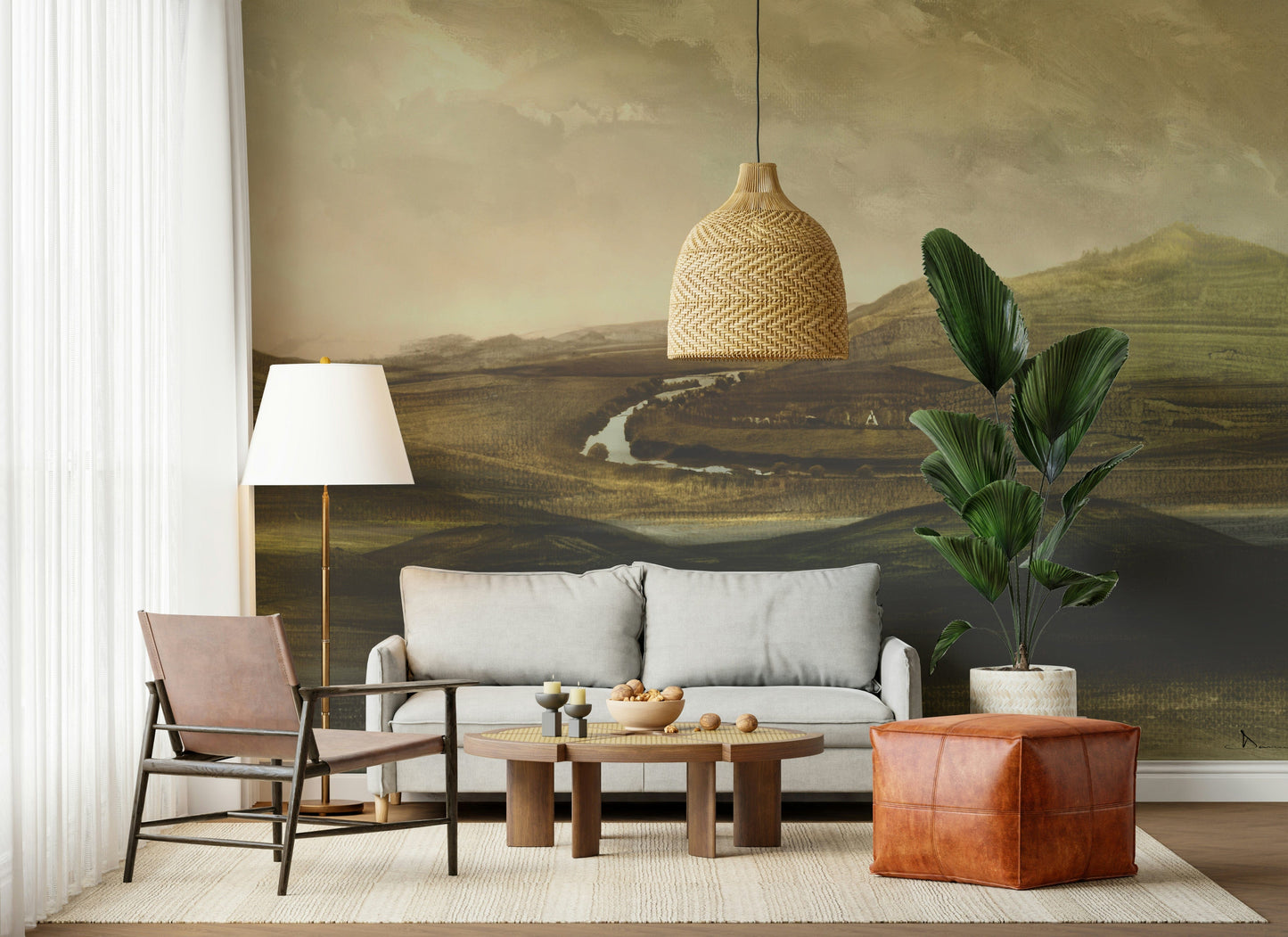 Painted Valley Vista Wall Mural -2925053
