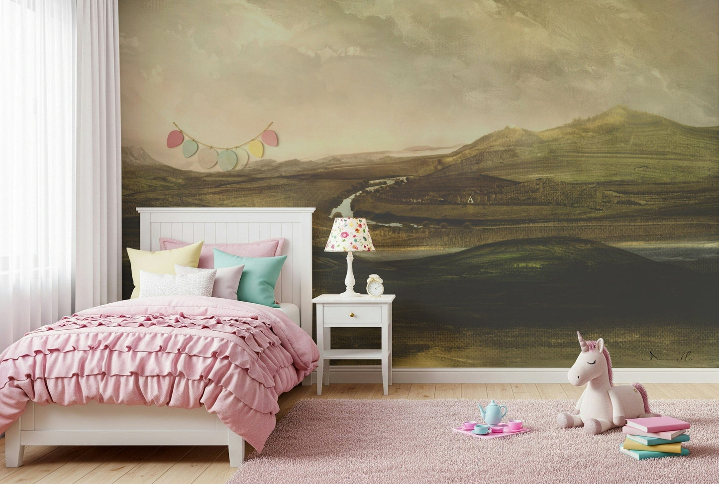 Painted Valley Vista Wall Mural -2925053