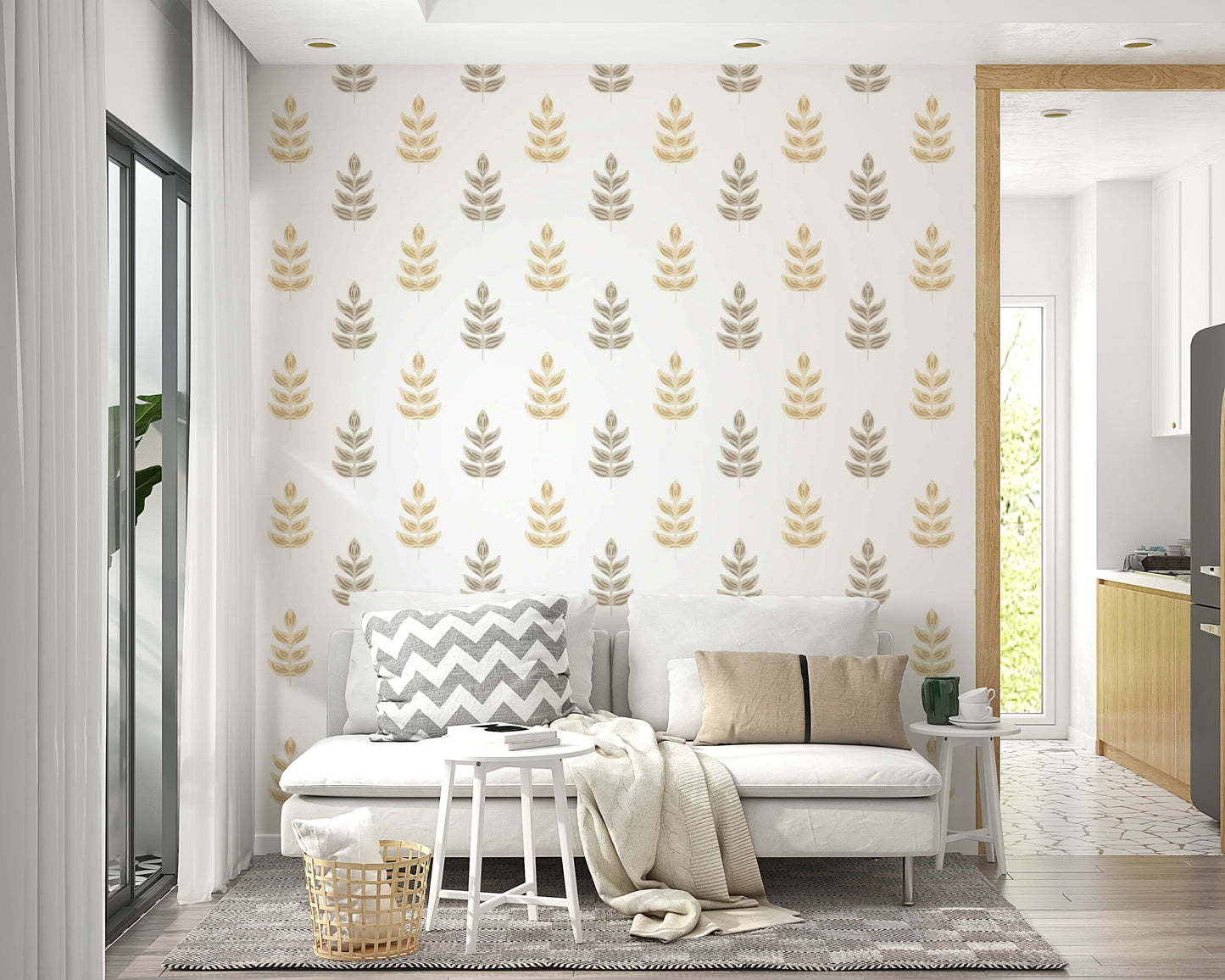 Wheat Field Dreams scenic mural wallpaper

