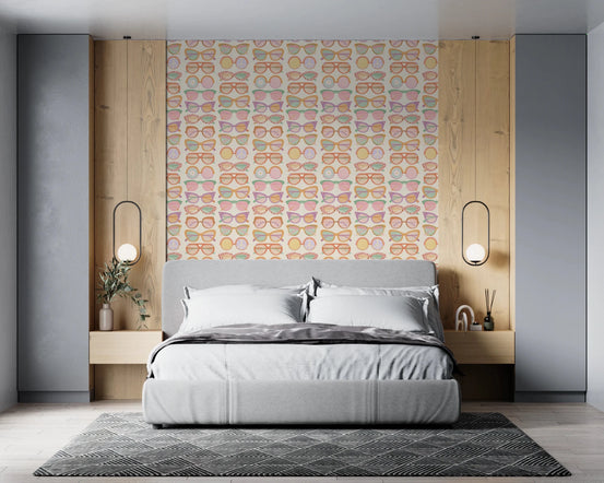 Shades of Cool - Mid - Mod Summer Muted Tones Wallpaper⁠