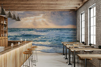 Serene shades of twilight wall mural for a calming space

