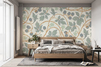 Blackberry leaves wallpaper, colorful and trendy
