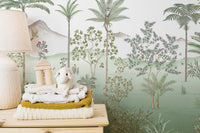 Exotic tropical paradise wall decor