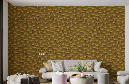 Art Deco Fanfare wallpaper showcasing classic 1920s style.
