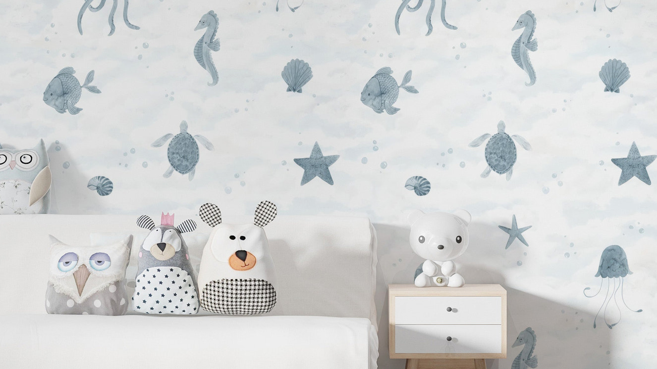 Colorful ocean world adventure wallpaper