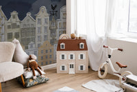 Watercolour Night House Wallpaper - Giffywalls