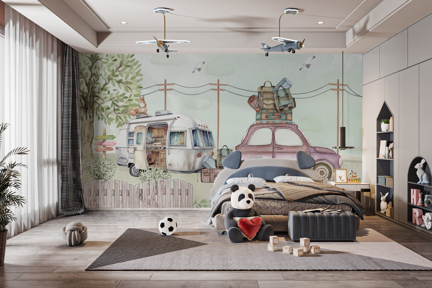 Gypsy Caravan Capers Mural - Giffywalls