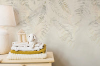 Natural herbarium wallpaper pattern
