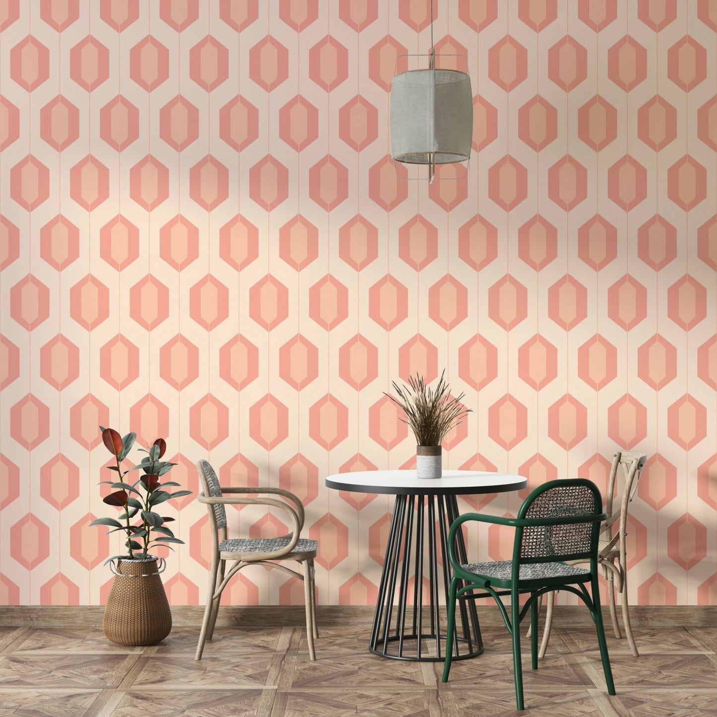 Subtle blush tones offering a serene and refined atmosphere

