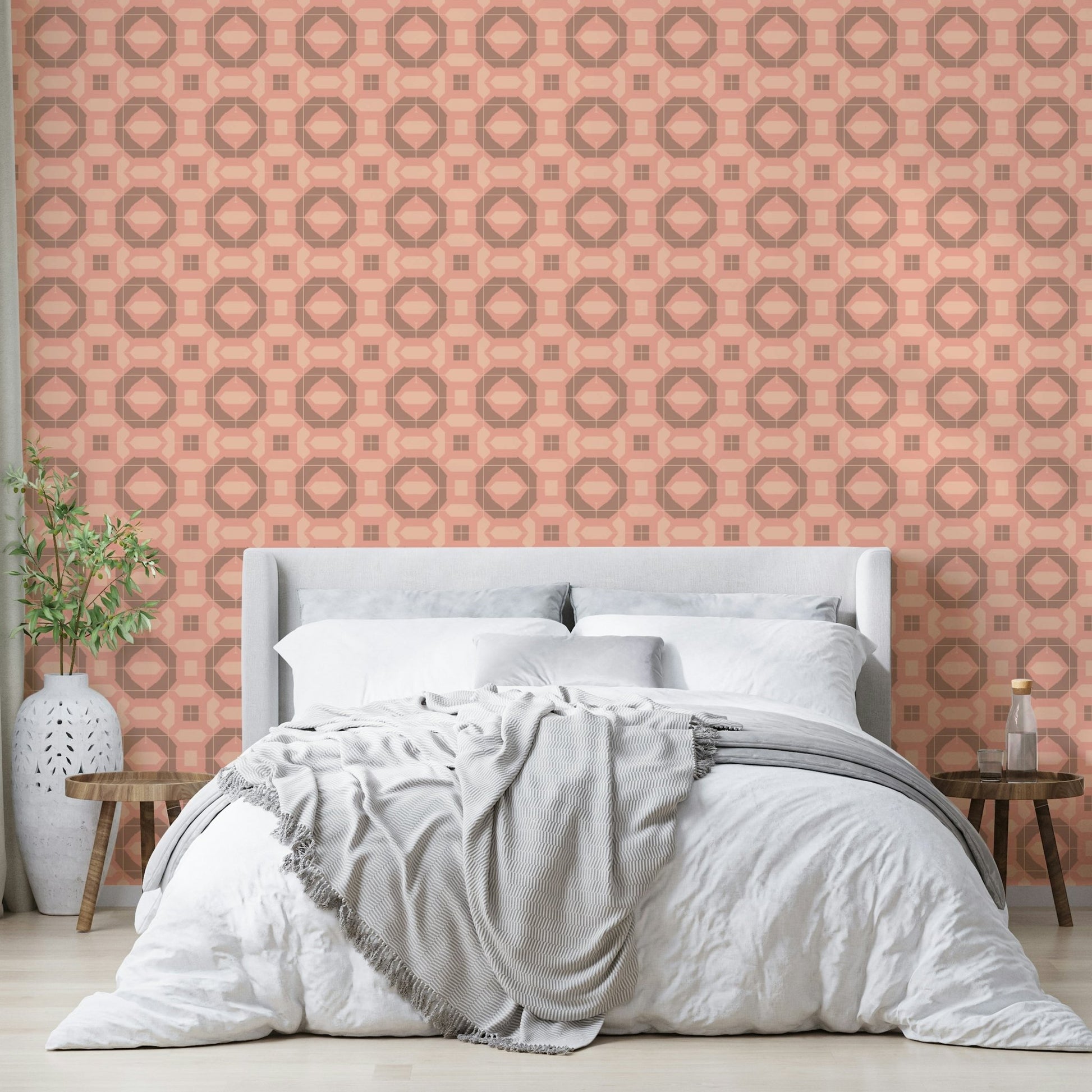 Subtle terracotta accents adding warmth and charm to rooms

