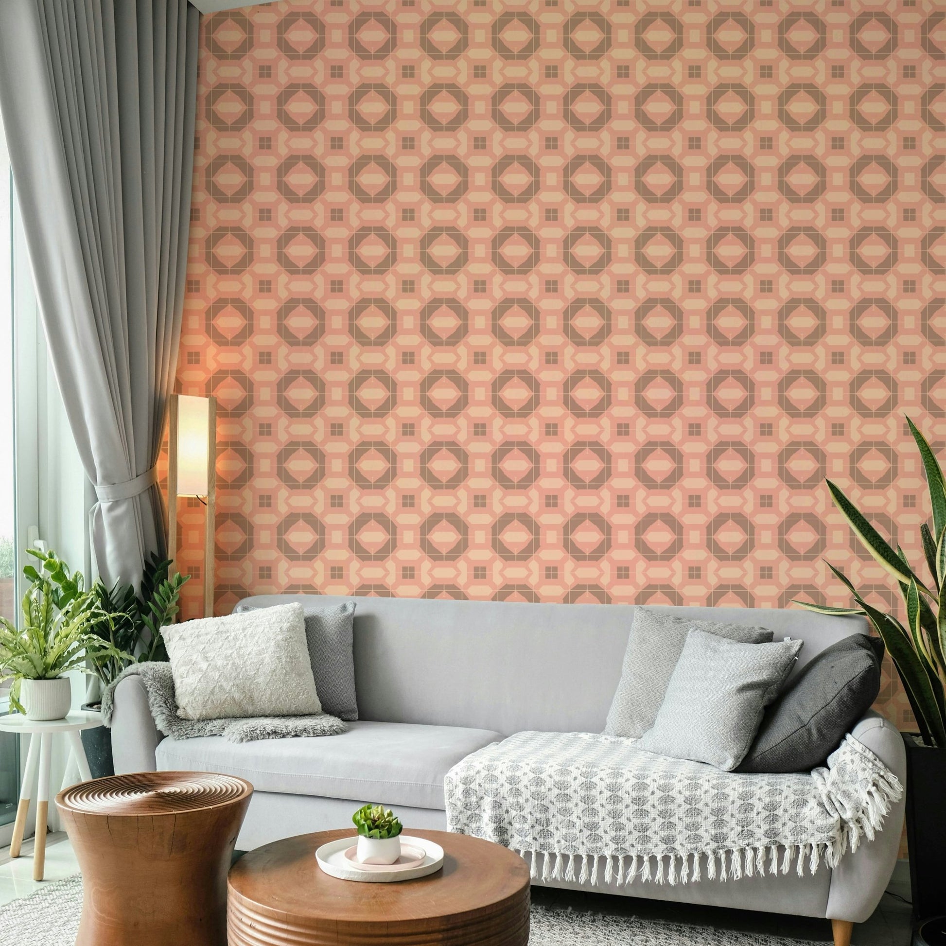 Earthy terracotta tones creating a cozy, inviting atmosphere

