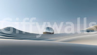 Matte finish wallpaper for walls with dune design


