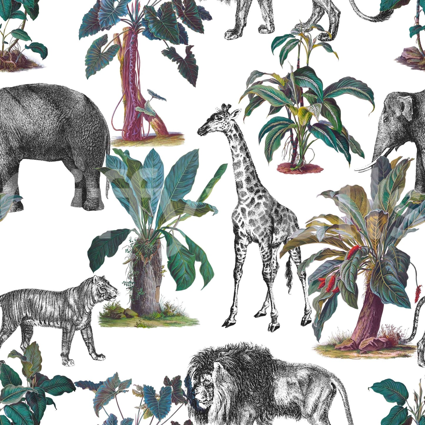 Soft matte finish botanical wallpaper for bedrooms

