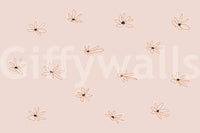 A high-quality serene flower wall mural for walls.