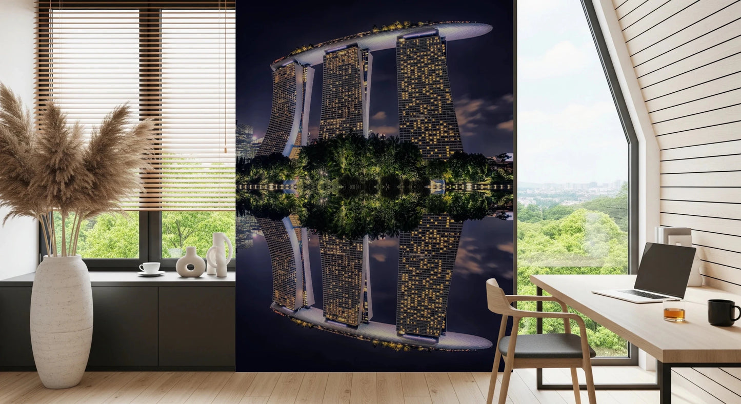 Singaore Reflection Wall Mural