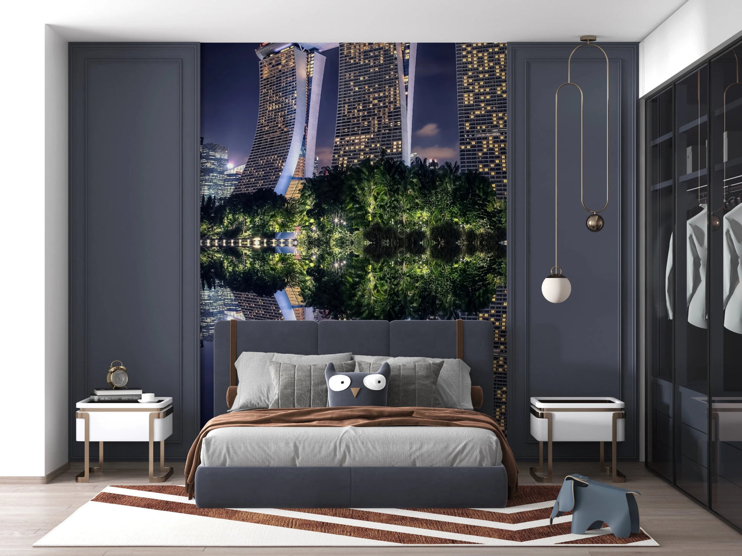 Singaore Reflection Wall Mural
