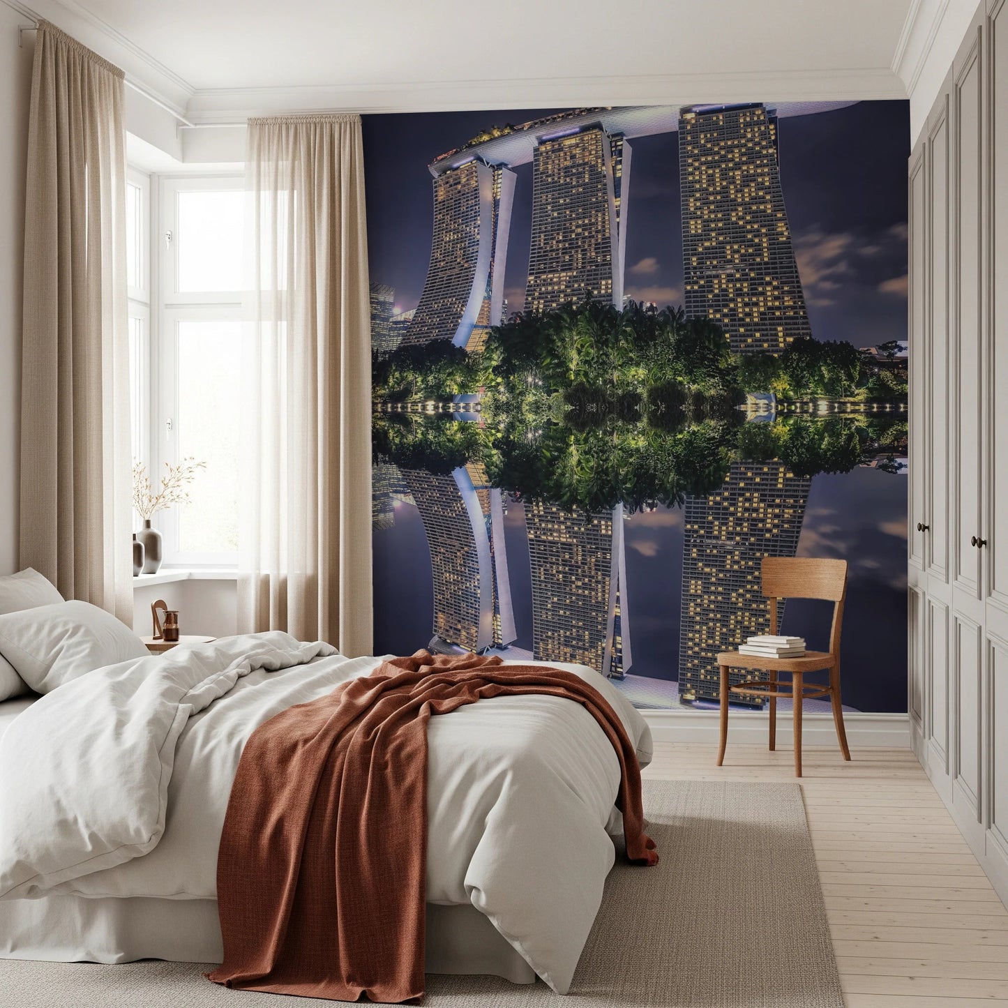 Singaore Reflection Wall Mural