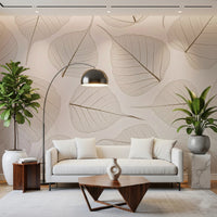Skeletal Leaves Wall Mural