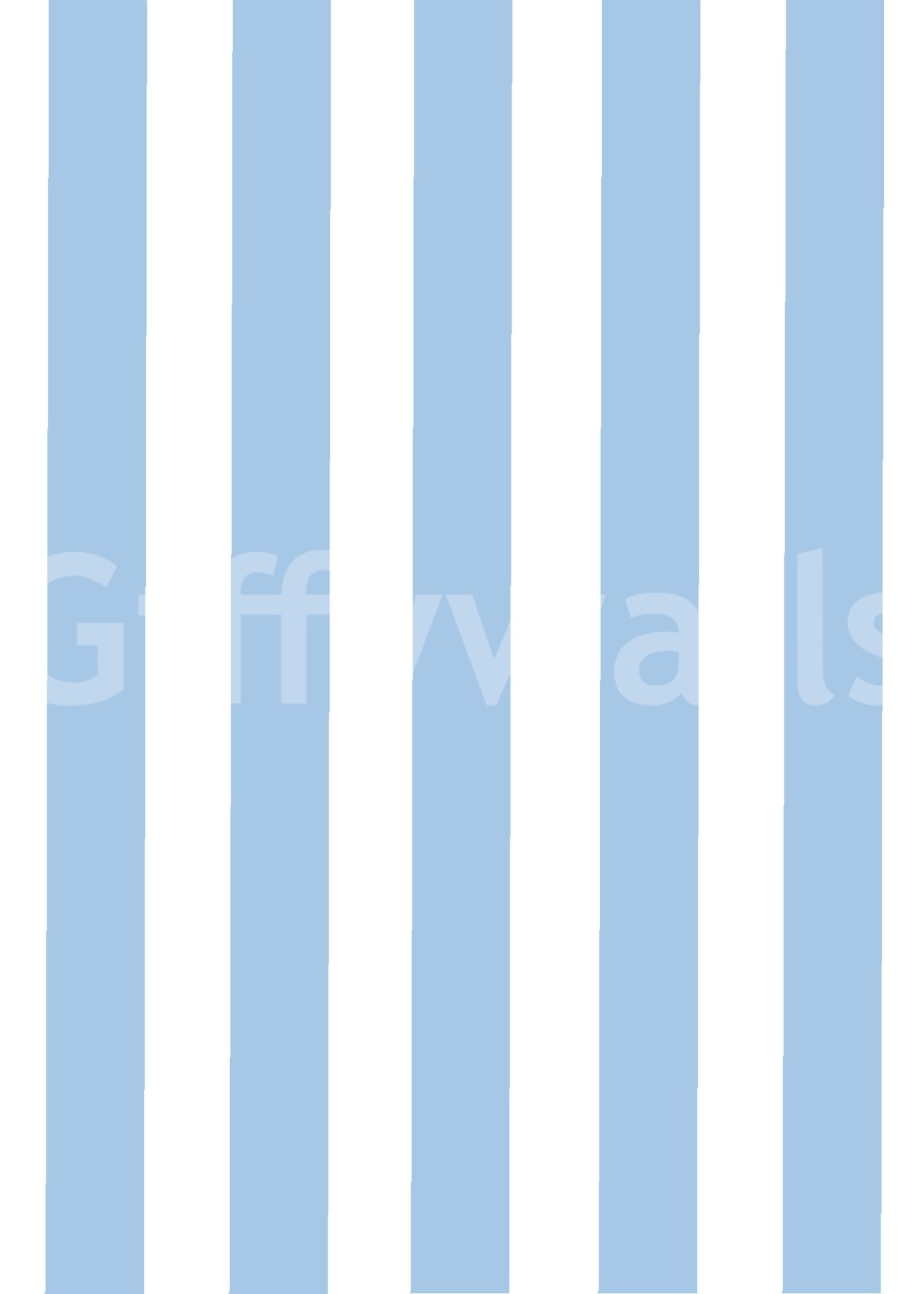 Vertical striped wallpaper with a subtle skyline touch

