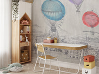 Vibrant Skyscape with Balloons Wallpaper
