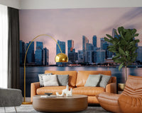 Skyscrapers at Twilight Wall Mural